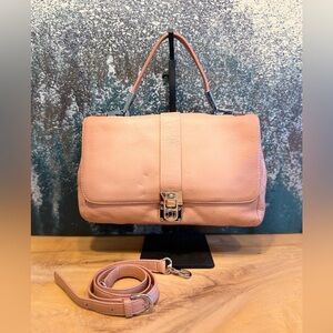 Barr+Barr NY Y2K Pinkish Tan Leather Satchel